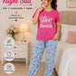 ✨ Soft & Comfortable Women’s Night Suit | Casual Sleepwear Set